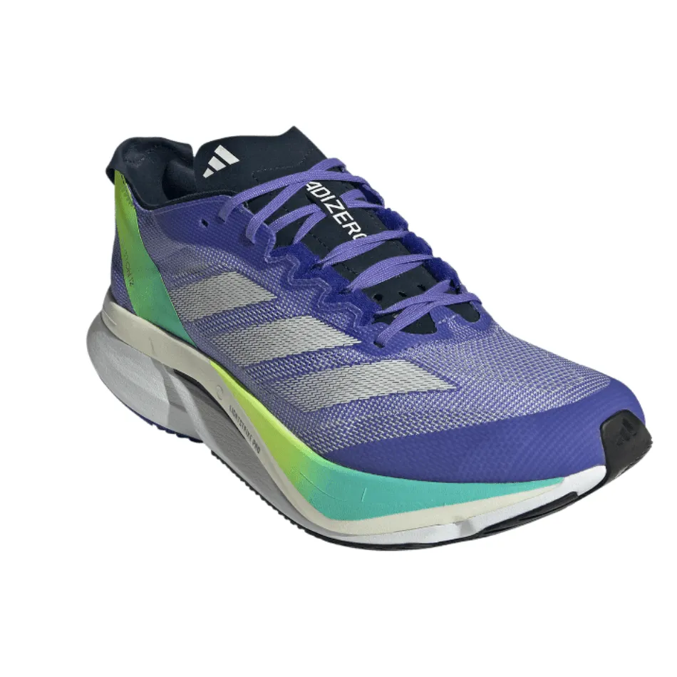 Adidas Men's Boston 12 Running Shoes in Cobalt Blue / Zero Metalic / Lucid Blue AW24