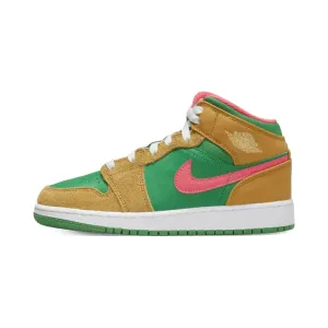 Air Jordan 1 Mid SE Wheat Watermelon GS