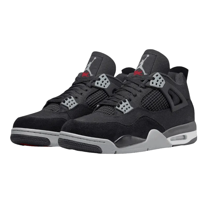 Air Jordan 4 Black Canvas