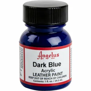 Angelus Acrylic Paint Dark Blue #179 29Ml Use On Leather, Vinyl Or Fabric