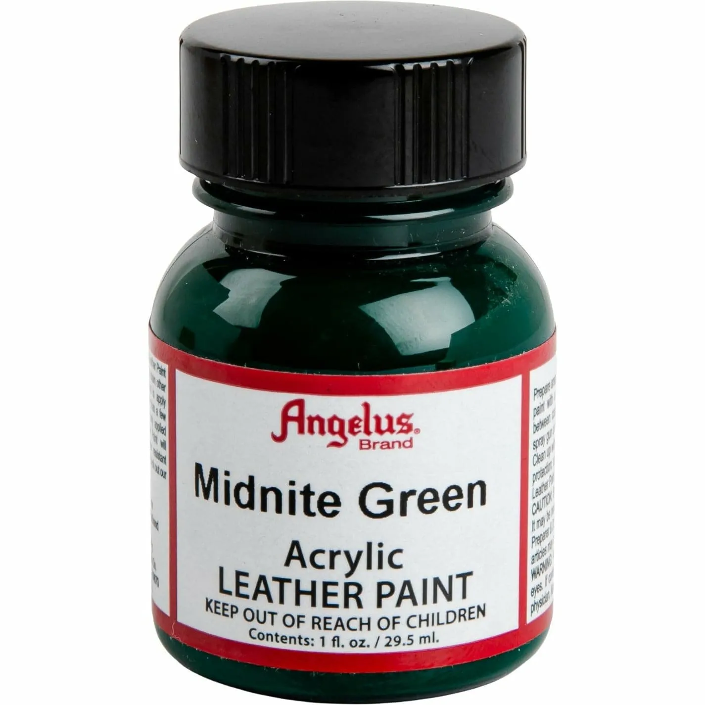 Angelus Acrylic Paint Midnite Green #052 29Ml Use On Leather, Vinyl Or Fabric