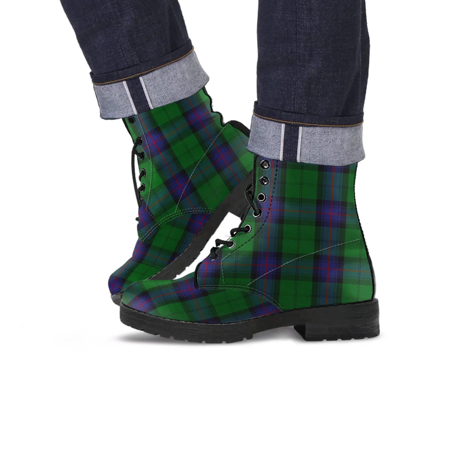 Armstrong Tartan Leather Boots