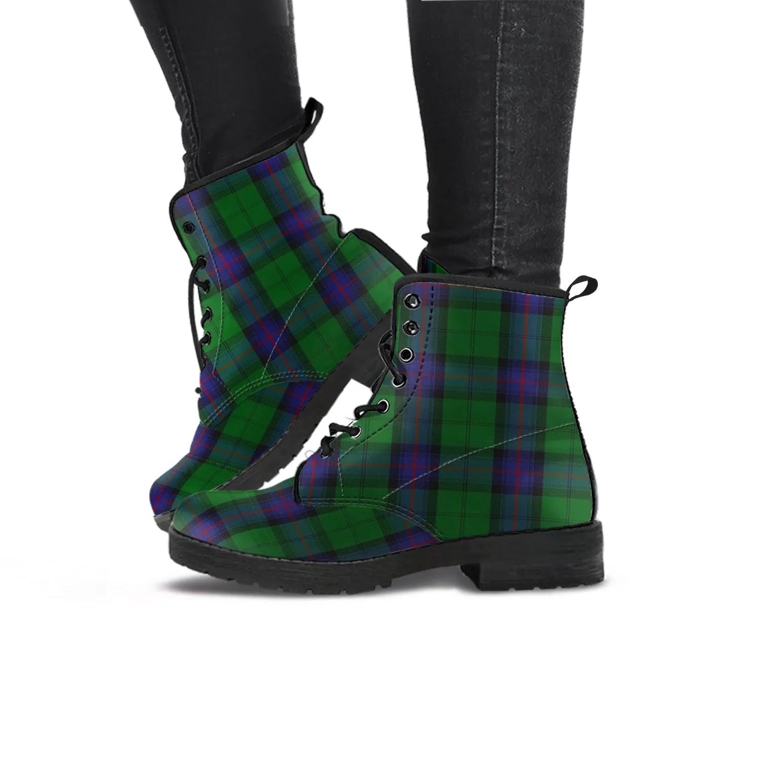 Armstrong Tartan Leather Boots