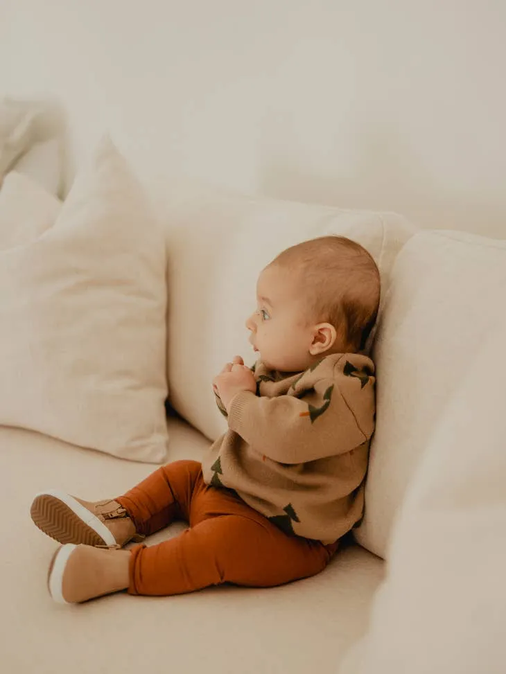 Baby Leather Boots - Tan