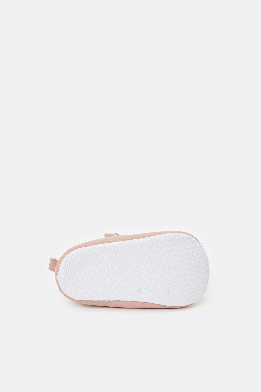 Baby Pink Laser Cut Pram Shoe