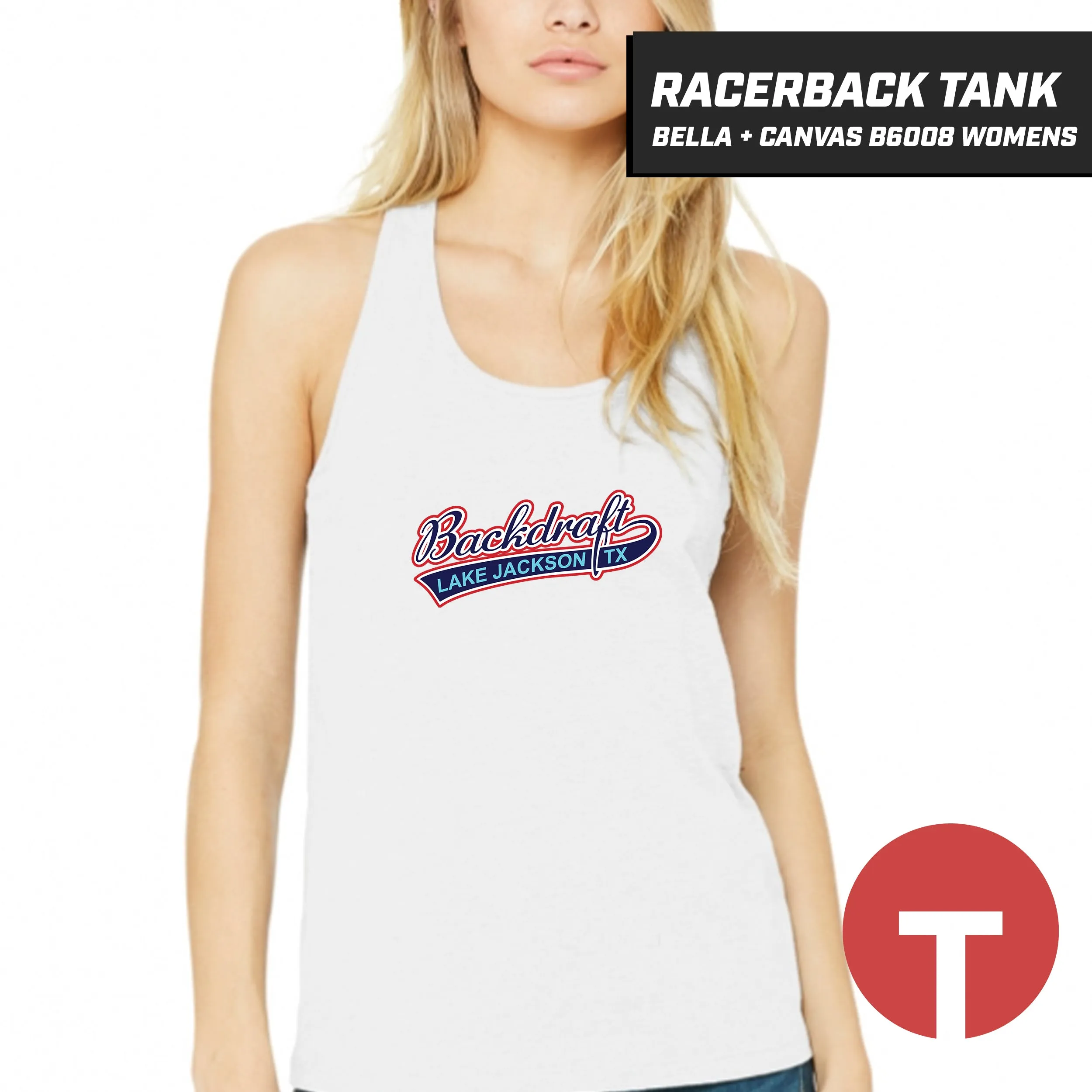 Backdraft - Bella   Canvas B6008 Women's Jersey Racerback Tank