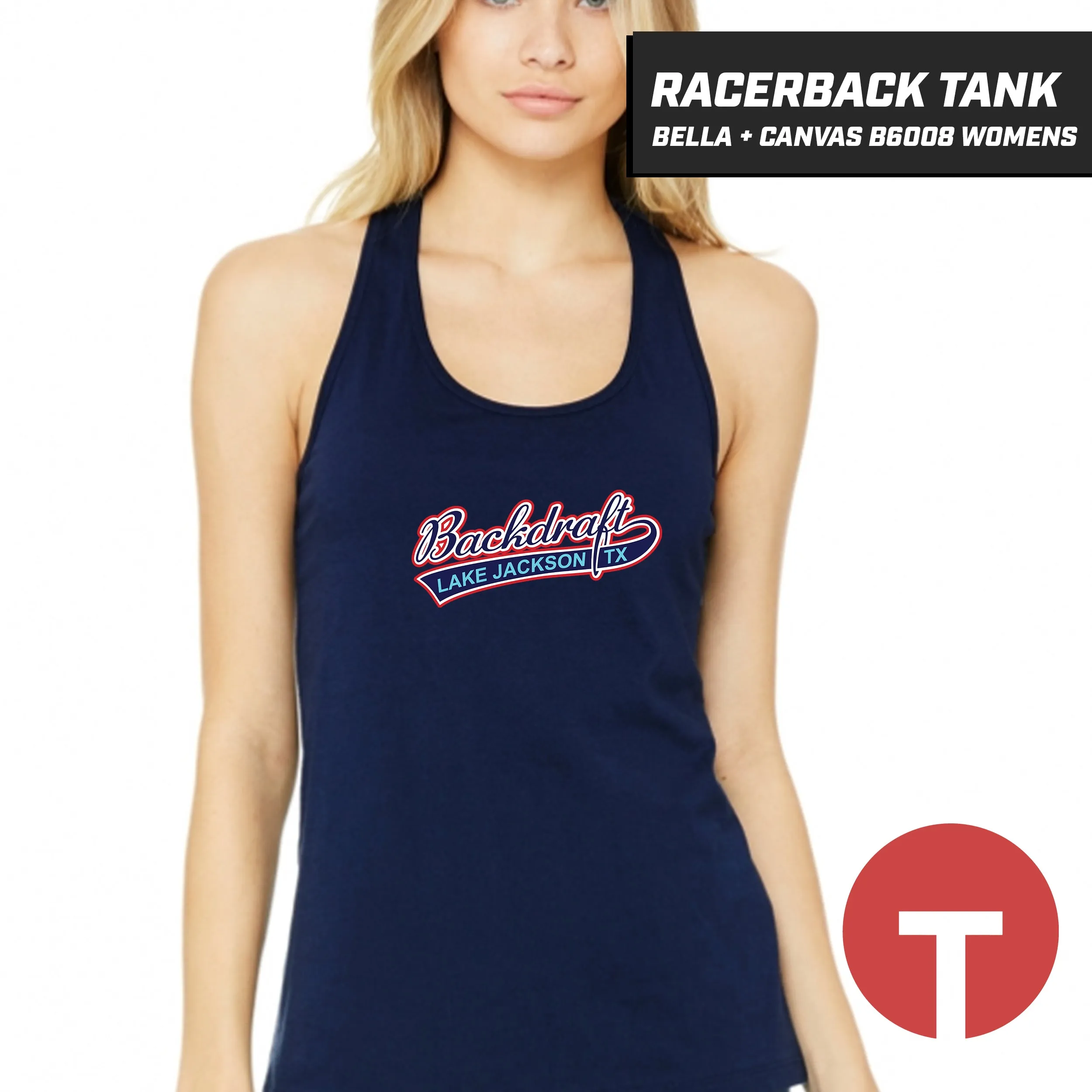 Backdraft - Bella   Canvas B6008 Women's Jersey Racerback Tank