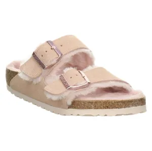 Birkenstock Arizona Shearling Sandals - Light Rose 1020411