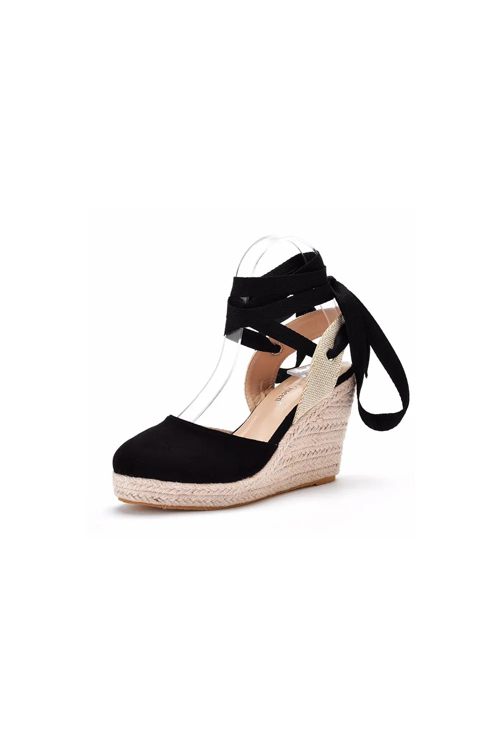 Bohemian Round Toe Platform Espadrille Wedge Heels