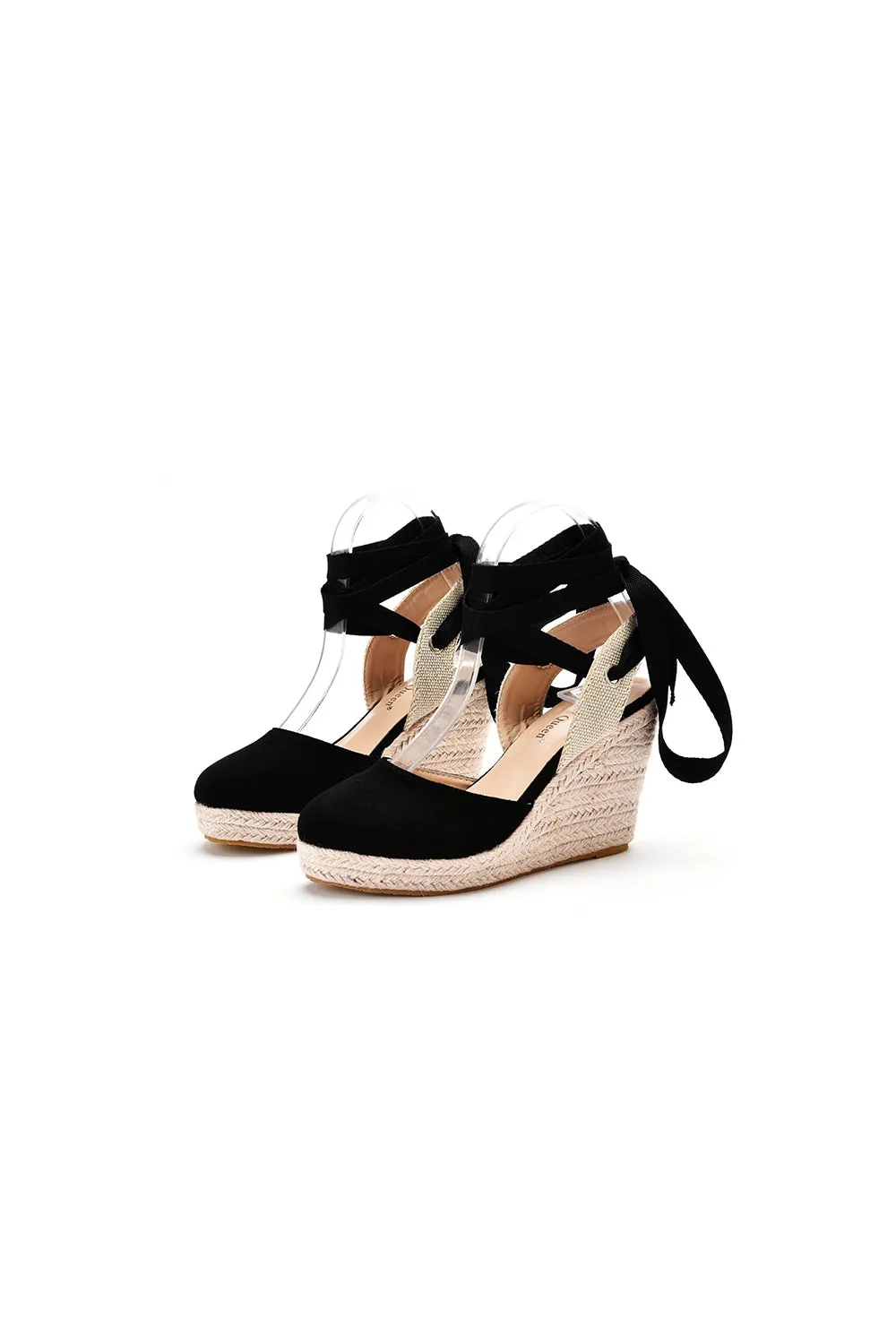 Bohemian Round Toe Platform Espadrille Wedge Heels