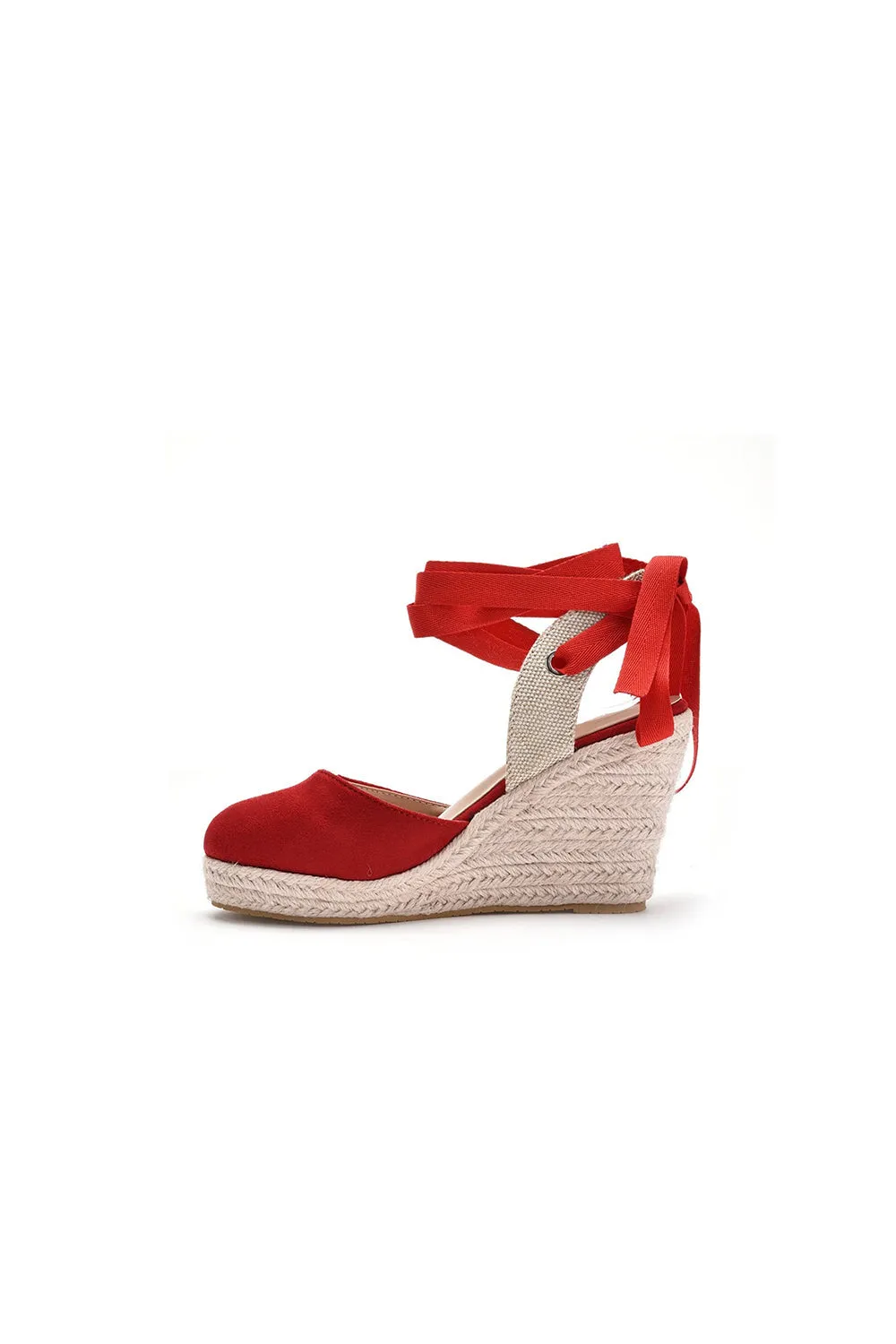 Bohemian Round Toe Platform Espadrille Wedge Heels