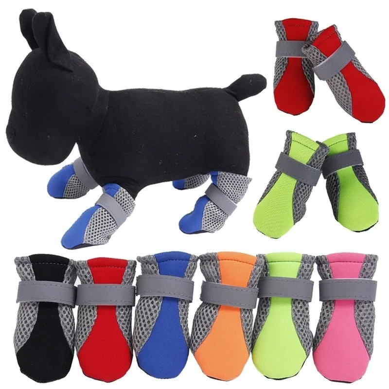 Breathable Pet Dog Shoes Waterproof Outdoor Walking Net Soft