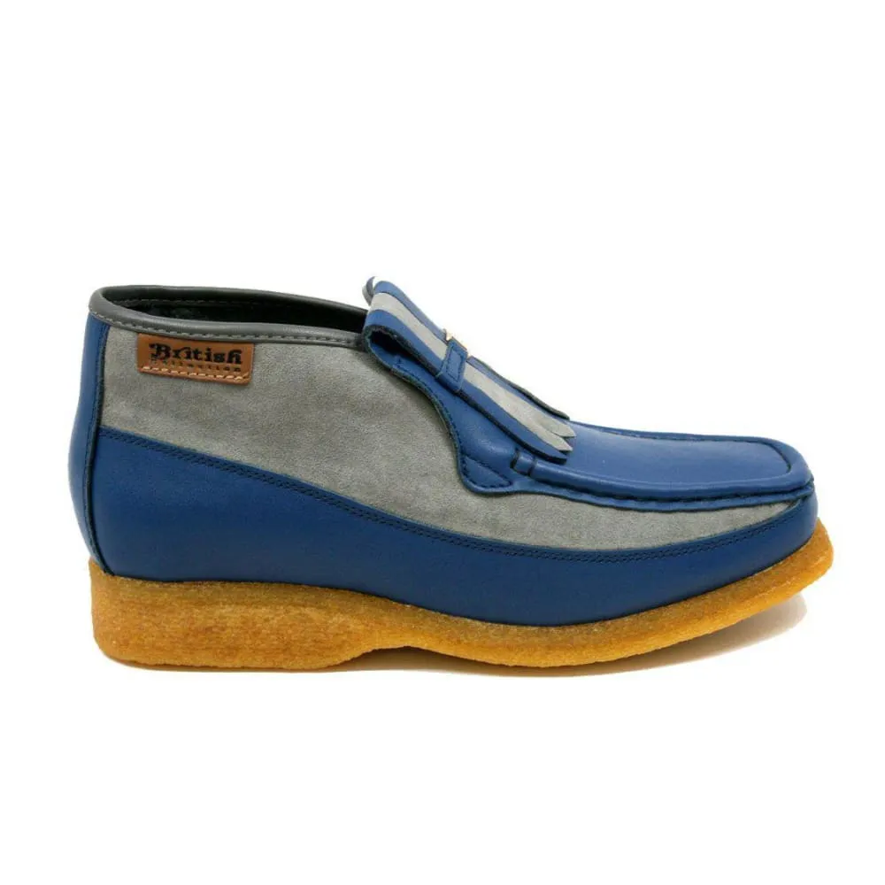 British Walkers Apollo Men's Leather and Suede Crepe Sole Slip On