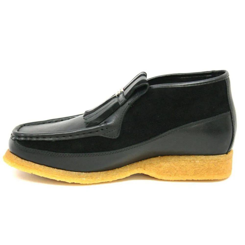 British Walkers Apollo Men's Leather and Suede Crepe Sole Slip On