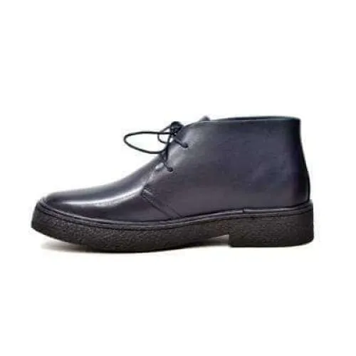 British Walkers Playboy Men's Navy Blue Leather