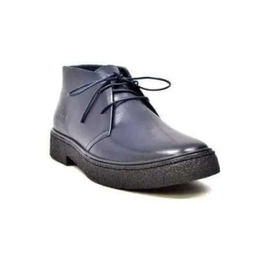 British Walkers Playboy Men's Navy Blue Leather