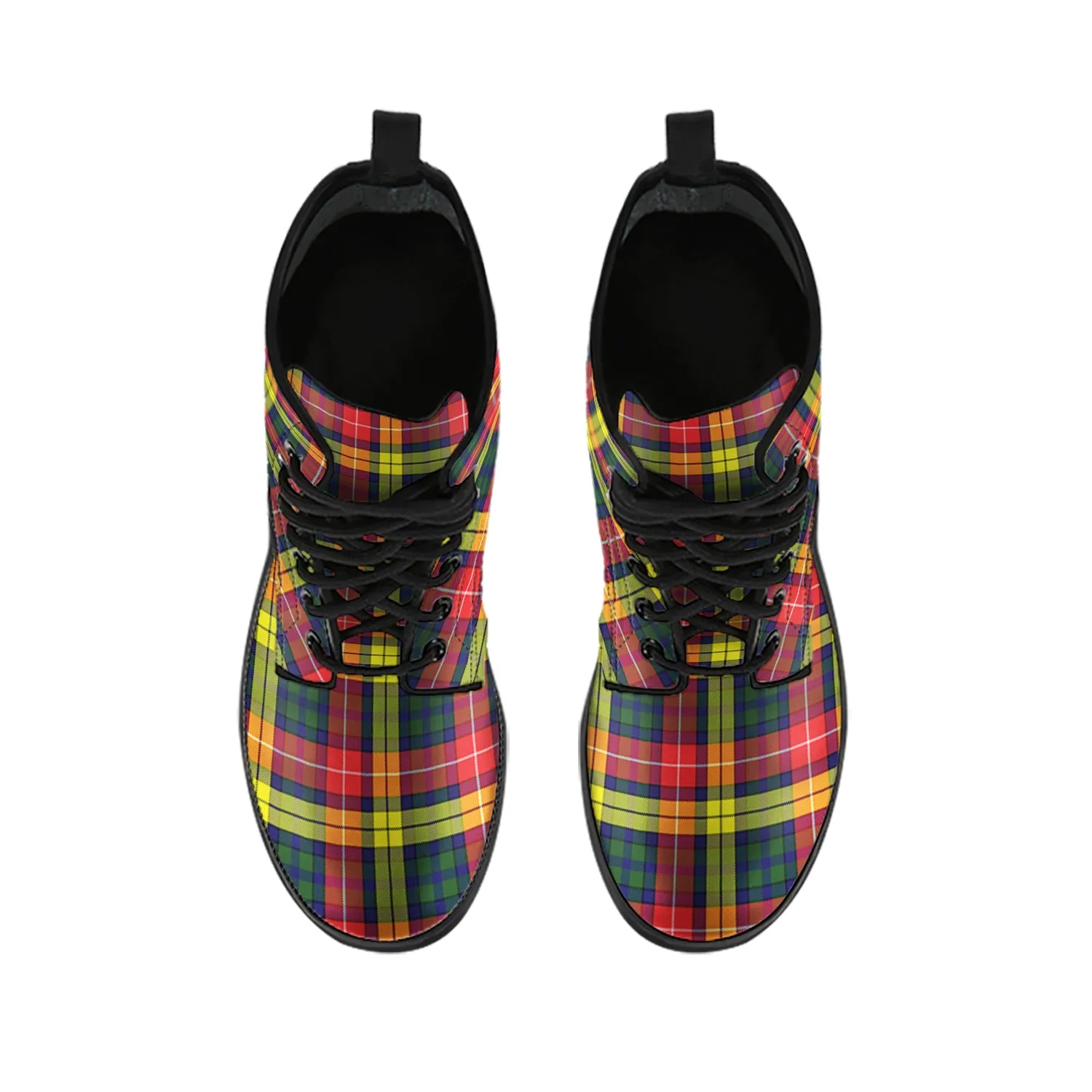 Buchanan Modern Tartan Leather Boots