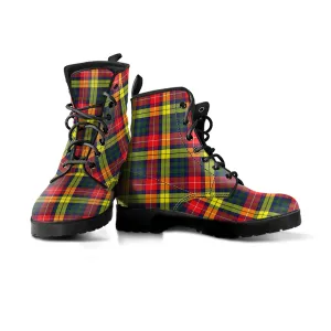 Buchanan Modern Tartan Leather Boots