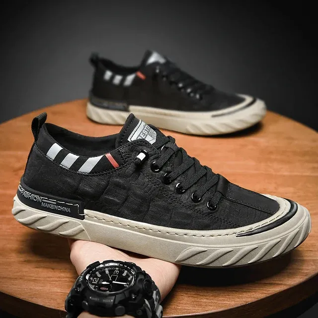 Canvas Air Mesh Elastic Band Sneakers