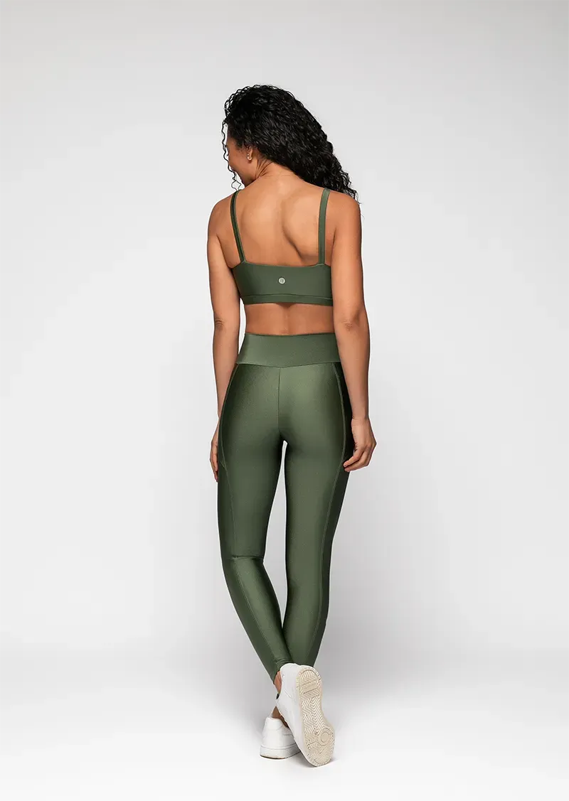 Canvas Sports Top - Military Green