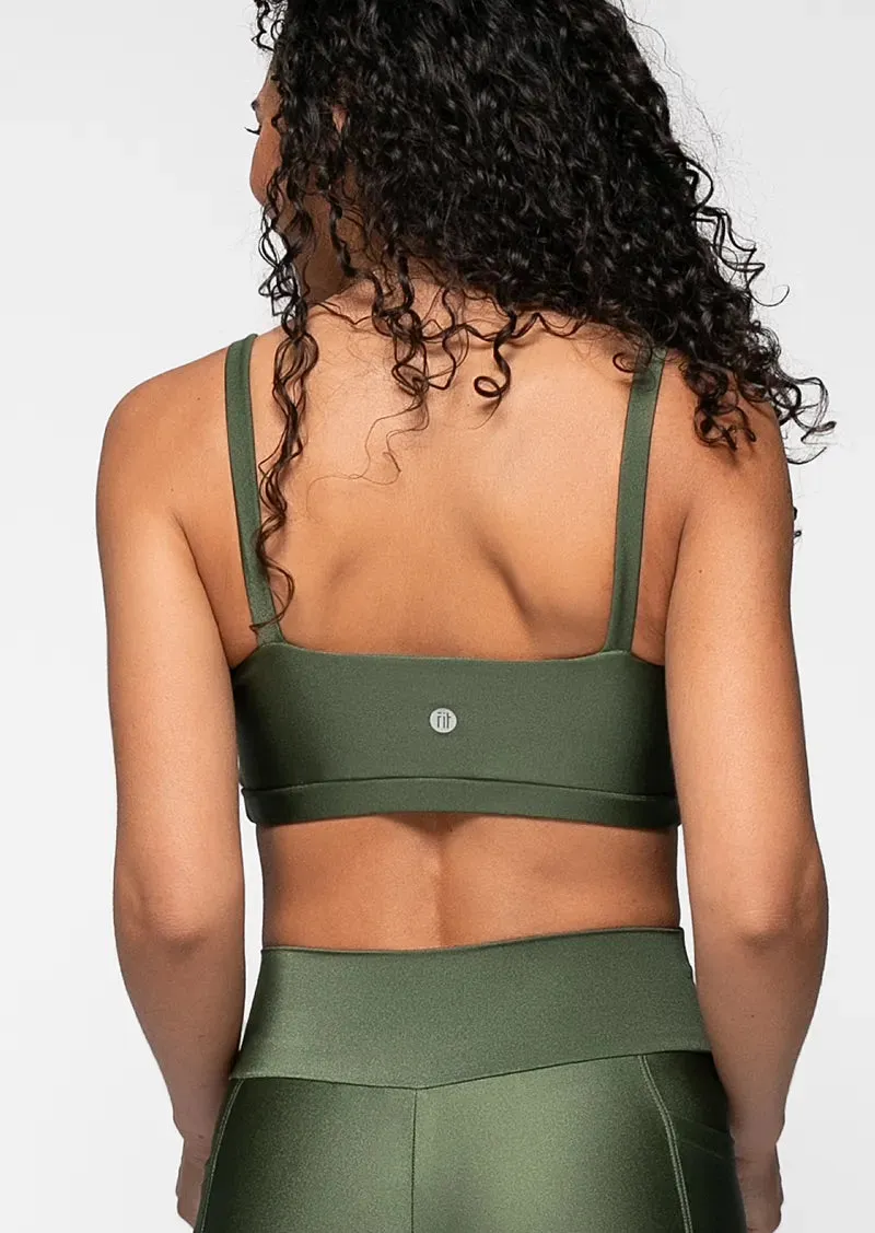 Canvas Sports Top - Military Green