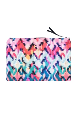 Canvas Workout Pouch - Tropical Ikat Print