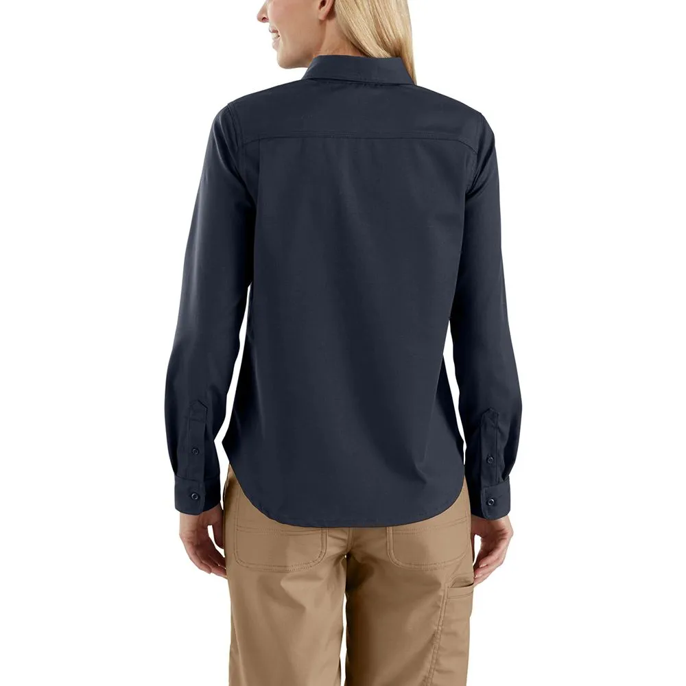 Carhartt&#x20;103106&#x20;Women&#x2019;s&#x20;Rugged&#x20;Shirt&#x20;l&#x2F;s&#x20;-&#x20;Navy