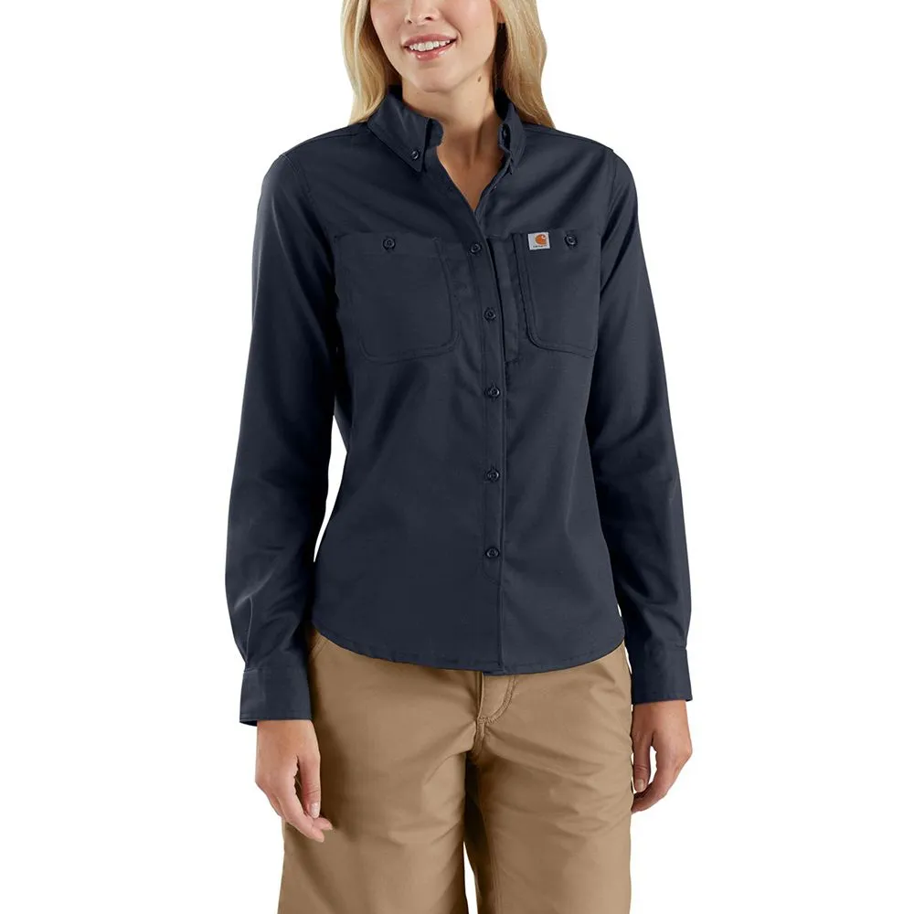 Carhartt&#x20;103106&#x20;Women&#x2019;s&#x20;Rugged&#x20;Shirt&#x20;l&#x2F;s&#x20;-&#x20;Navy