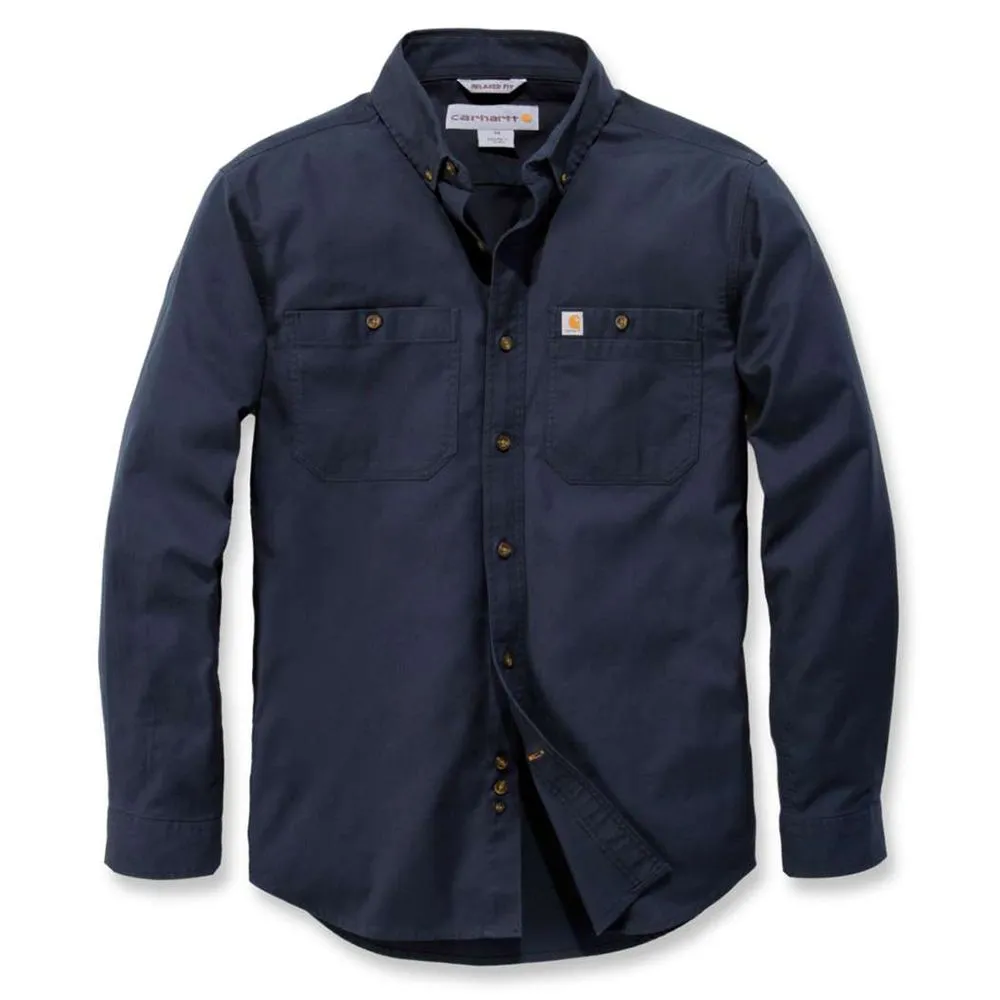 Carhartt&#x20;103554&#x20;Rugged&#x20;Flex&#xAE;&#x20;Rigby&#x20;l&#x2F;s&#x20;Work&#x20;Shirt&#x20;-&#x20;Navy