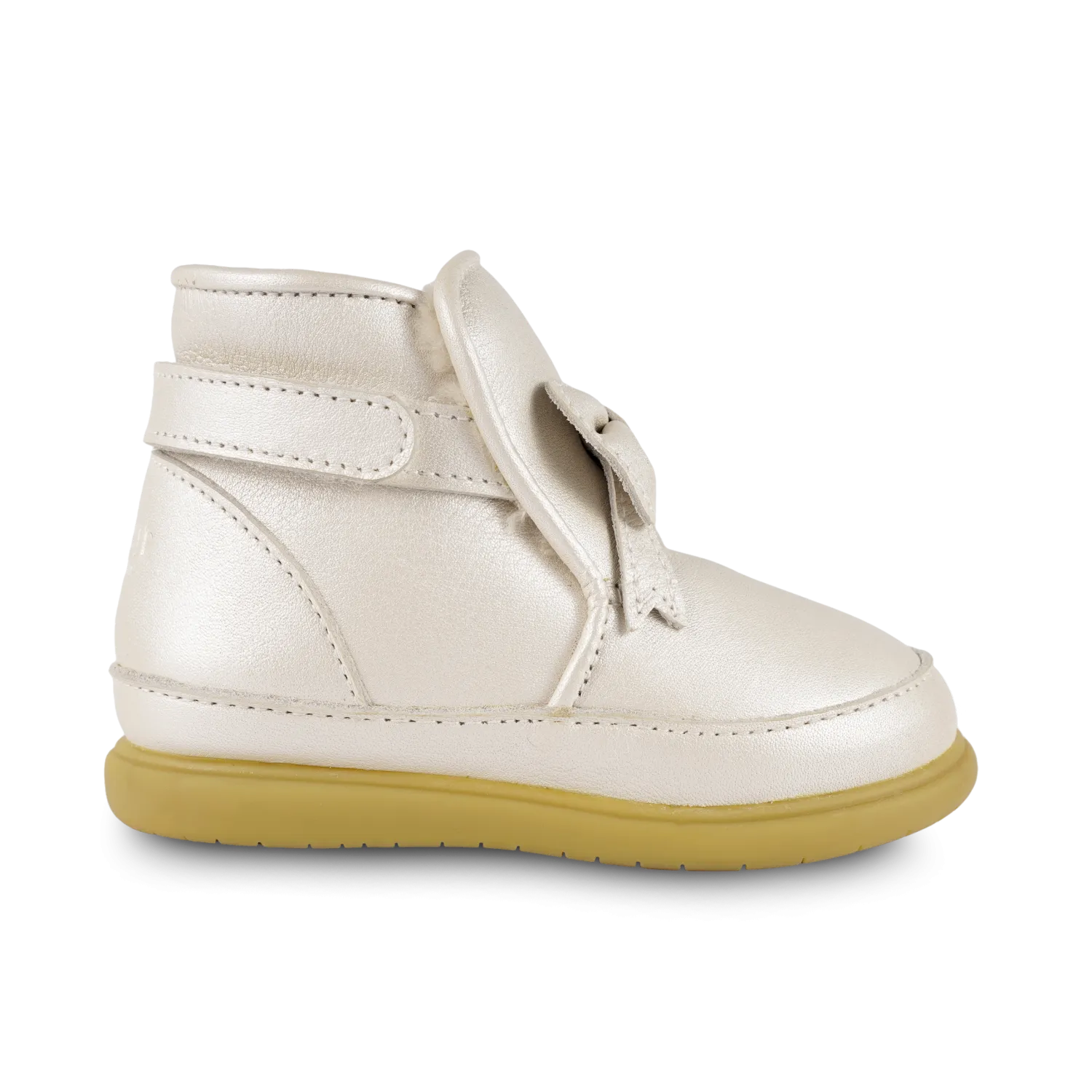 Cemilla Shoes | Off White Metallic Leather