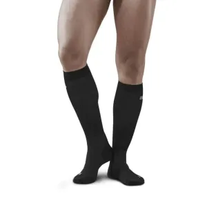 CEP Men's Infrared Recovery Socks Tall - Black/Black