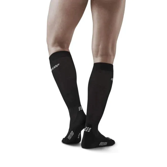 CEP Men's Infrared Recovery Socks Tall - Black/Black