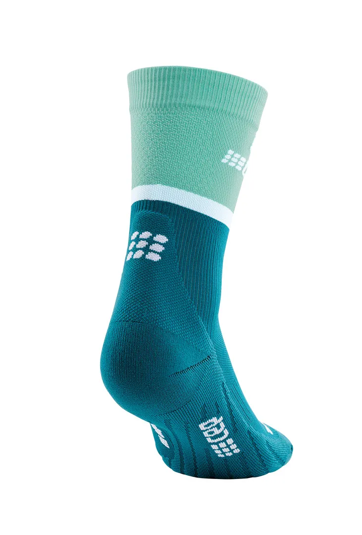 CEP Men's The Run Socks Mid-Cut V4 - Ocena/Petrol ( WP3CNR )