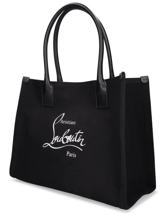 Christian Louboutin   Large Nastroloubi canvas tote bag 