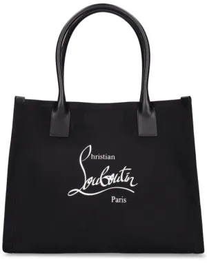 Christian Louboutin   Large Nastroloubi canvas tote bag 