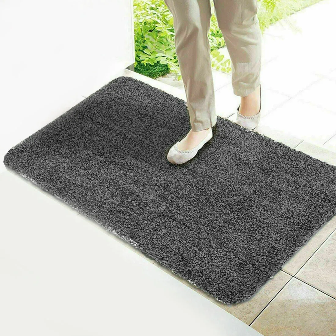 Clean-N-Go Mat - Versatile Dirt-Trapping Solution - Gray - 30"x 20"