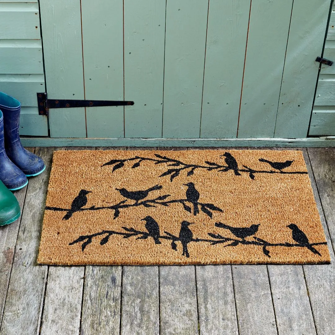 Coir Door Mat Bird Song 45 x 75cm