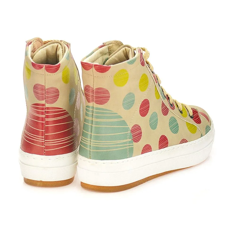 Colored Dots Sneaker Boots CW2014