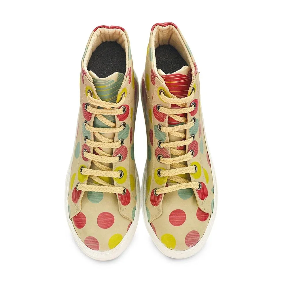 Colored Dots Sneaker Boots CW2014