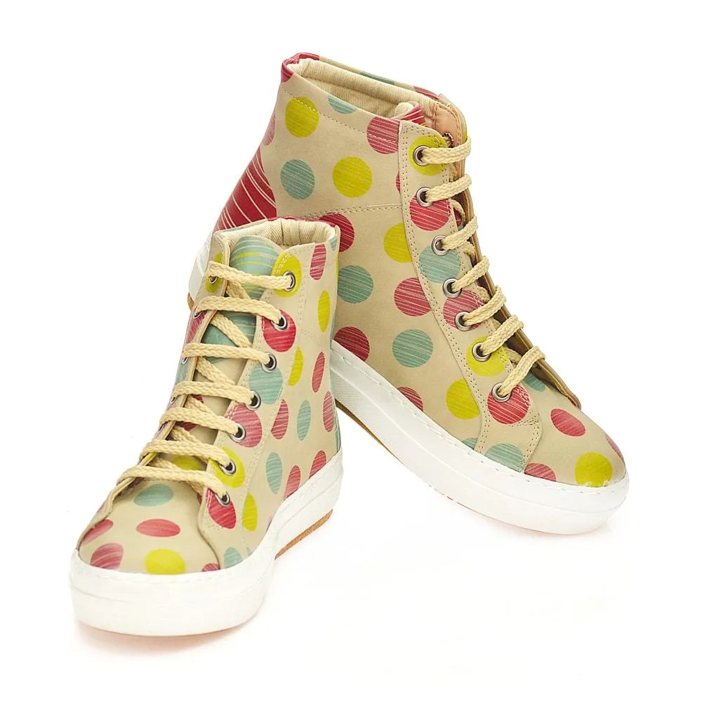 Colored Dots Sneaker Boots CW2014