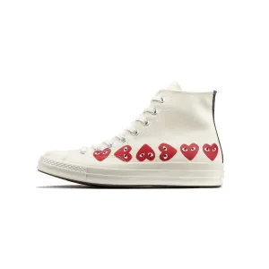 Comme des Garcons PLAY x Converse Chuck 70 High Multi Heart Shoes