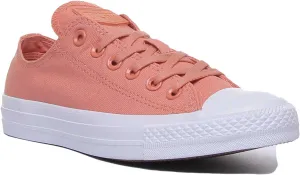 Converse 163307C CT All Star Low Trainer In Peach For Women