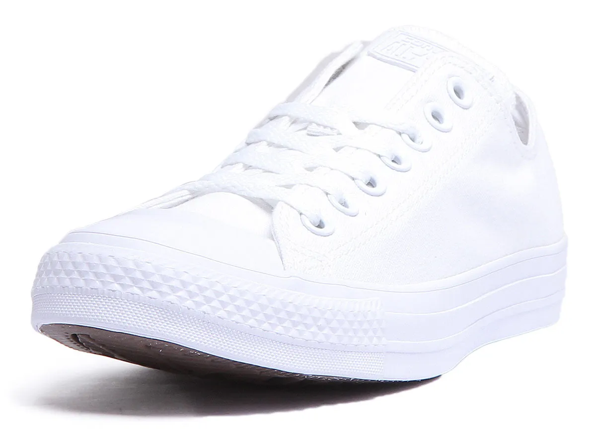 Converse 1U647 CT All Star Low Trainers In White Mono For Men