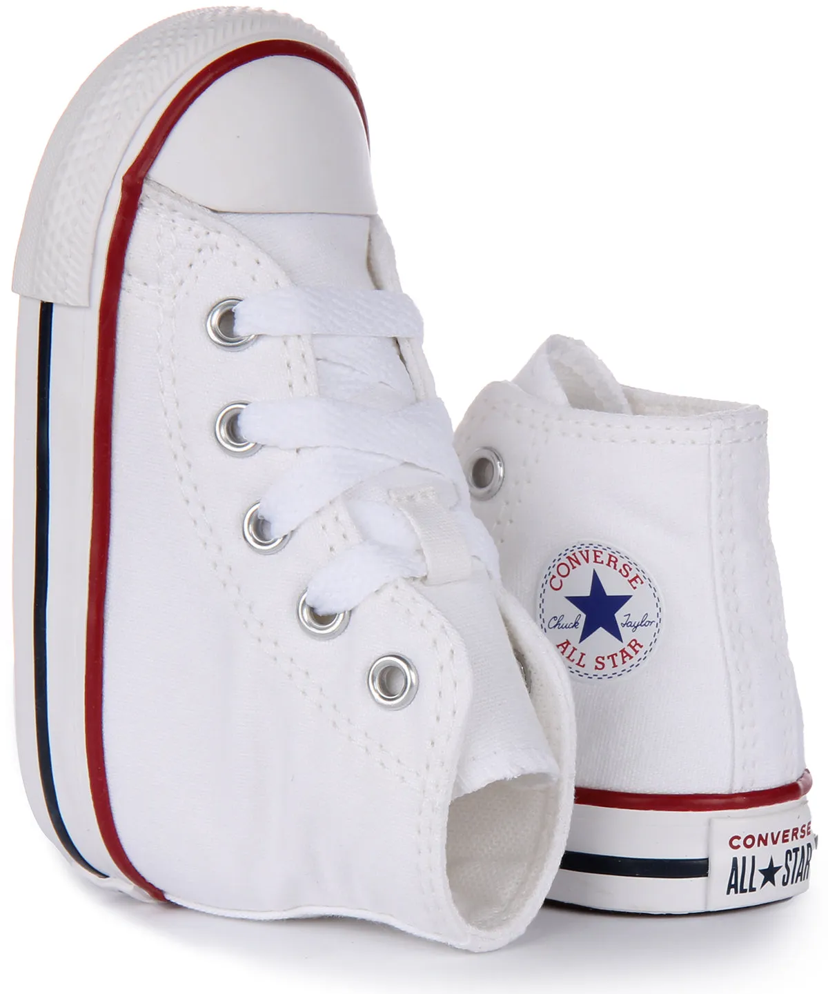 Converse All Star High 7J253C In White For Infants