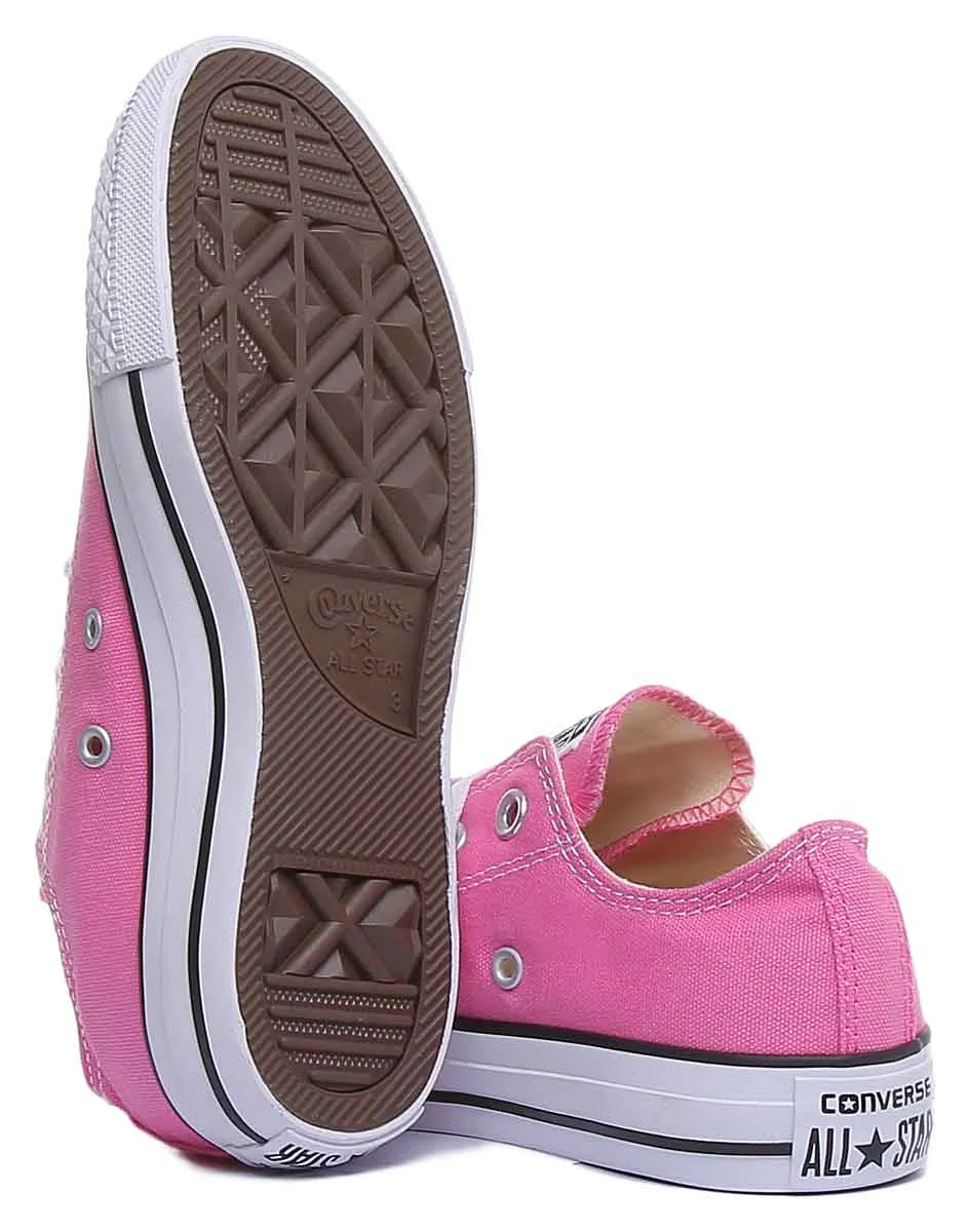 Converse All Star Low Trainer In Pink For Women