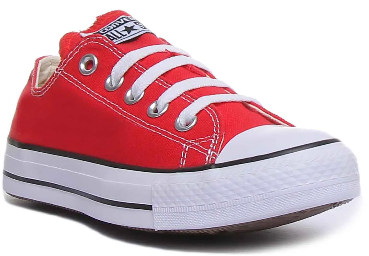 Converse All Star Low Trainer In Red