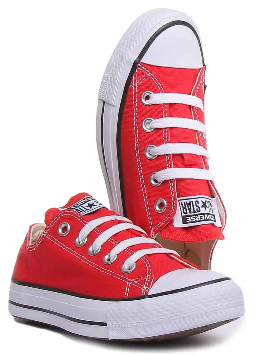 Converse All Star Low Trainer In Red