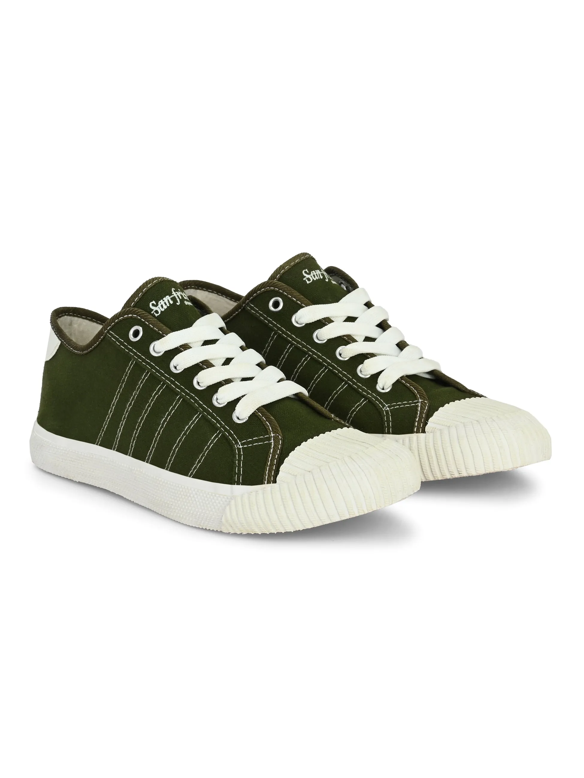 Core Olive Canvas Sneakers