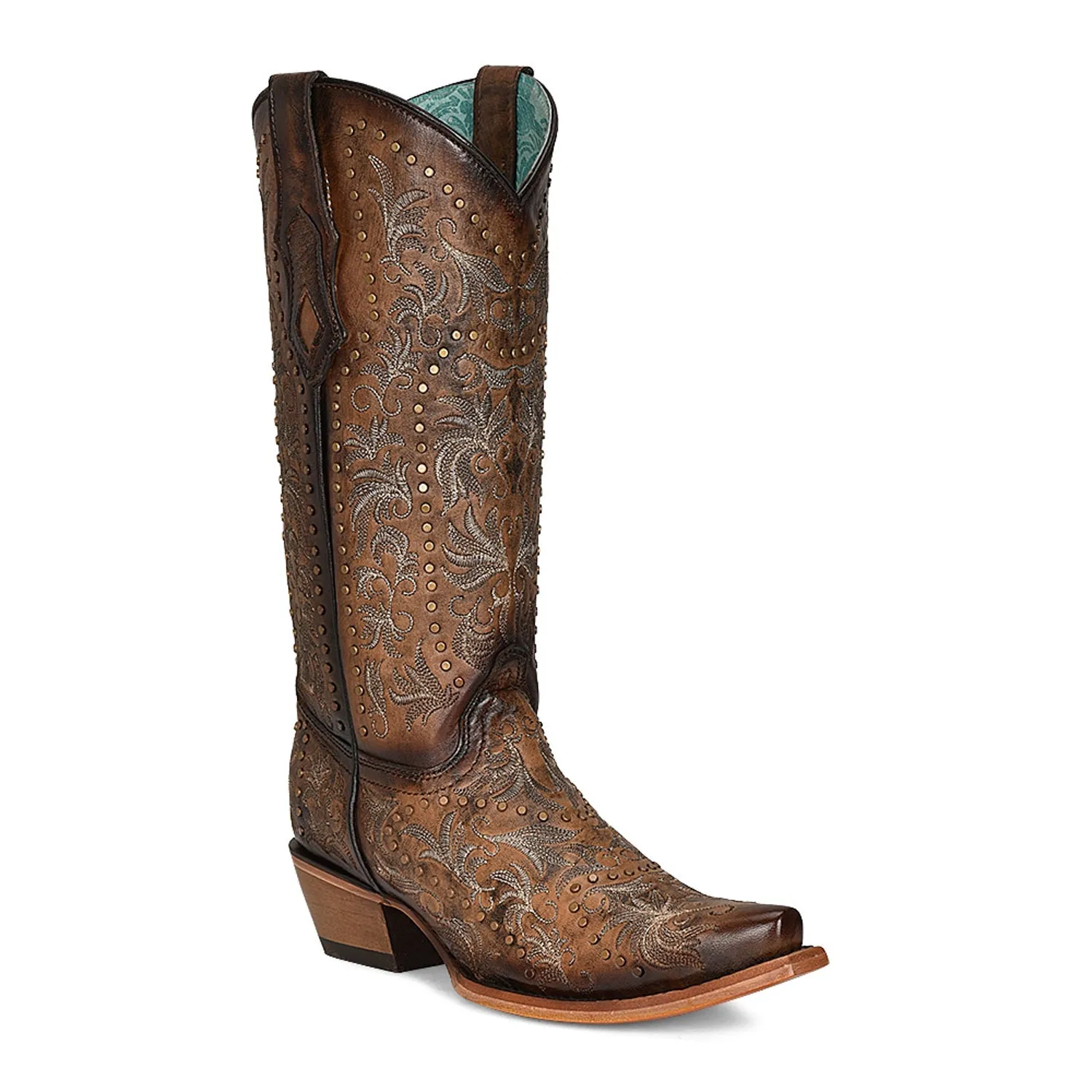 Corral Womens C3972 Maple Leather Classic Cowboy Boots