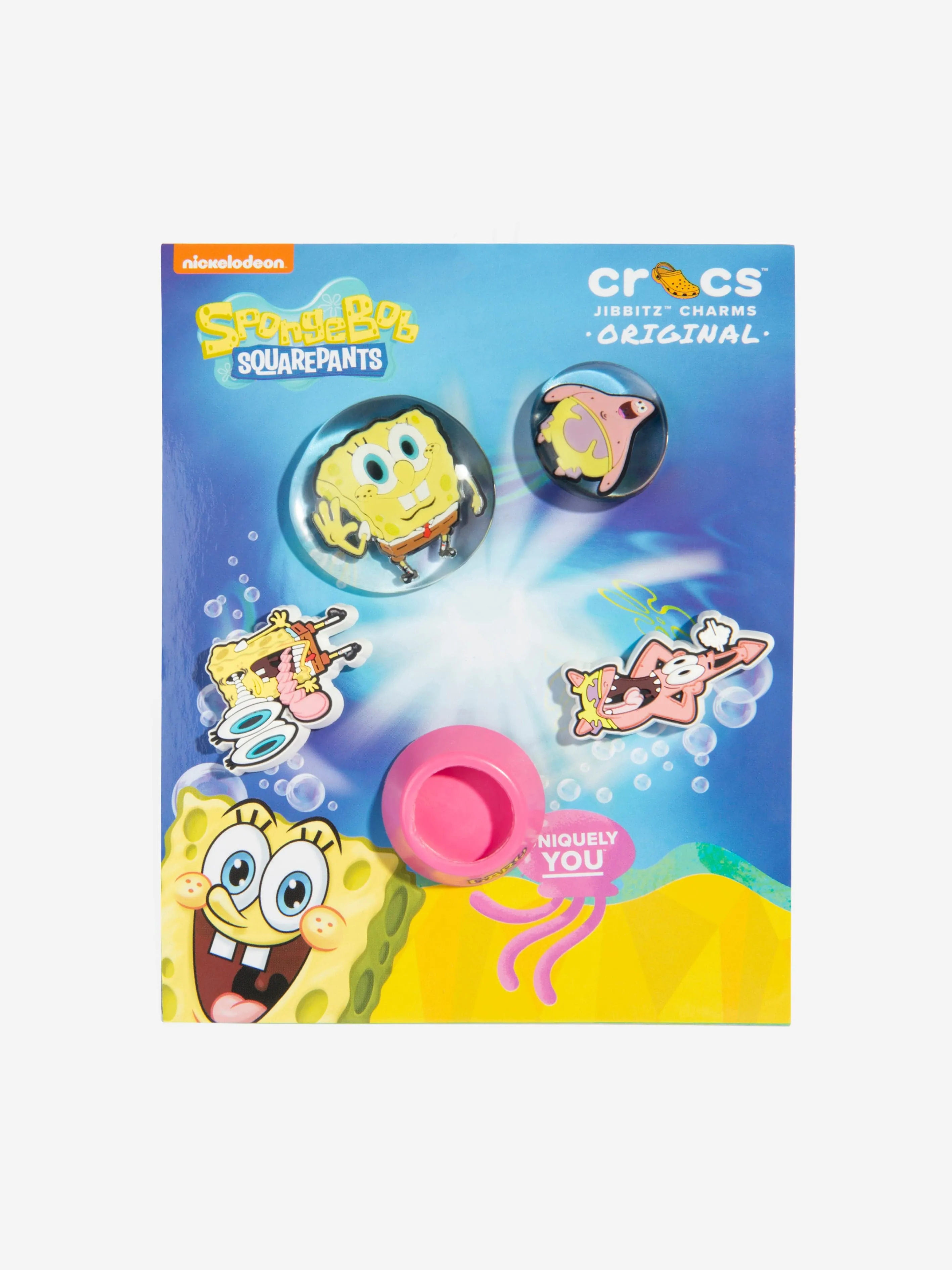 Crocs Kids Spongebob Bubble Jibbitz™ Charm 5 Pack in Multicolour